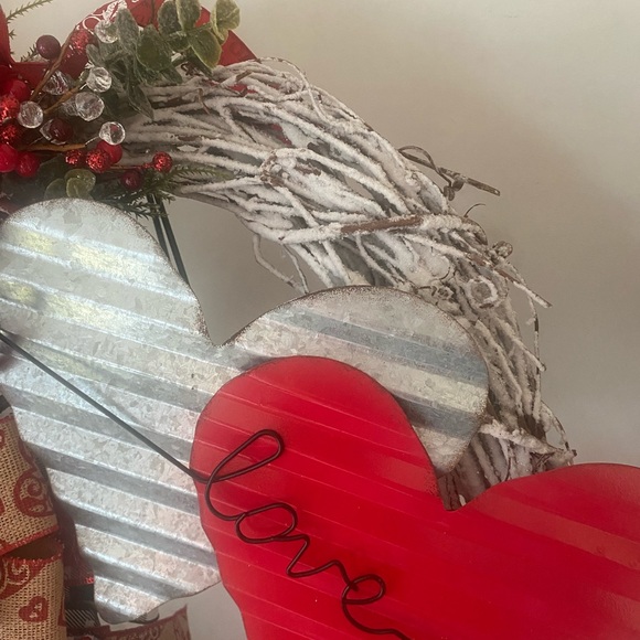 Valentine’s Wreath,Grapevine Wreath,Valentine’s decor,door hanger,wall hanger - Picture 6 of 11